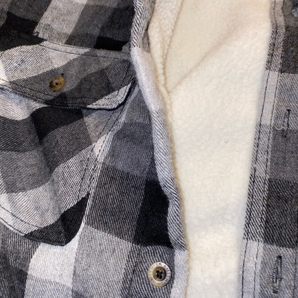 Smith Flannel SHERPA LINED Cotton Button Down Jacket - Picture 2 of 5
